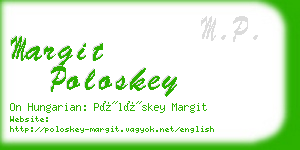 margit poloskey business card
